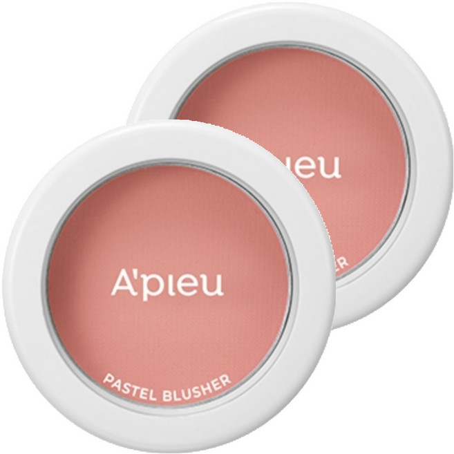 어퓨 파스텔 블러셔 4.3g, RD02 로즈 브라운, 2개