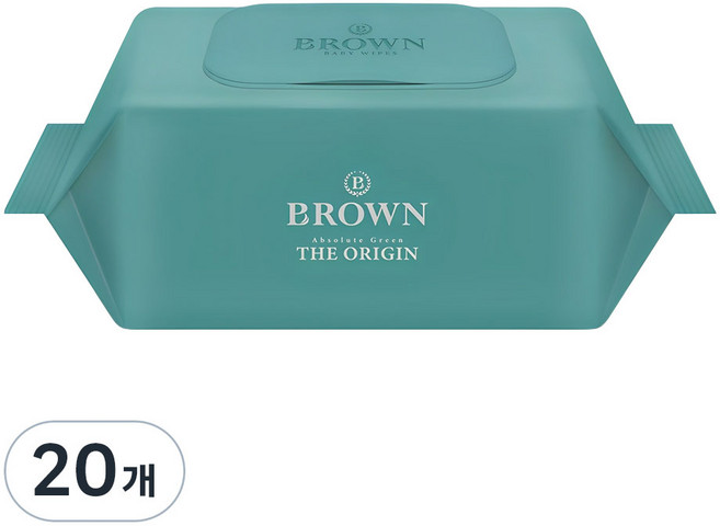 브라운 더 오리진 물티슈 캡형, 20개, 100매, 50g