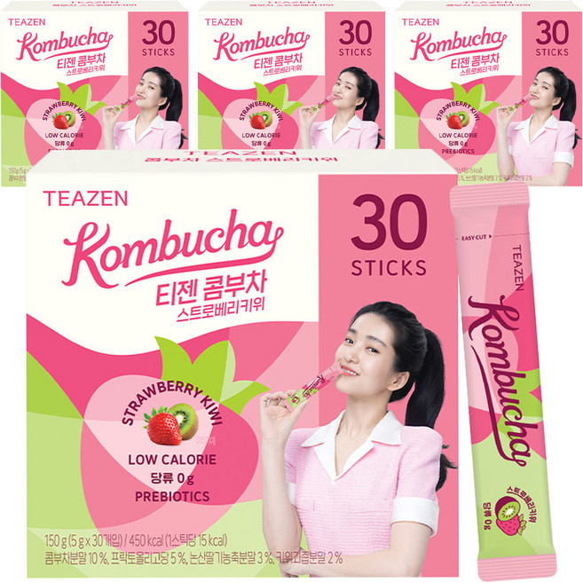 티젠 콤부차 스트로베리키위, 5g, 30개입, 4개