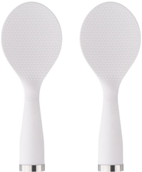 키친베어크 밥알이 묻지 않는 스탠딩 밥주걱, 화이트, 2개