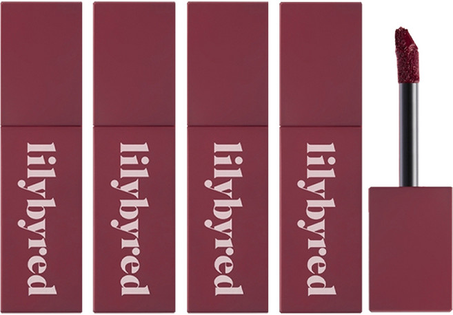 릴리바이레드 로맨틱 라이어 무스 틴트, #06 블루베리 머랭인척, 3.9g, 4개