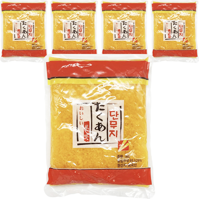 토호식품 단무지 알밥용, 1kg, 5개