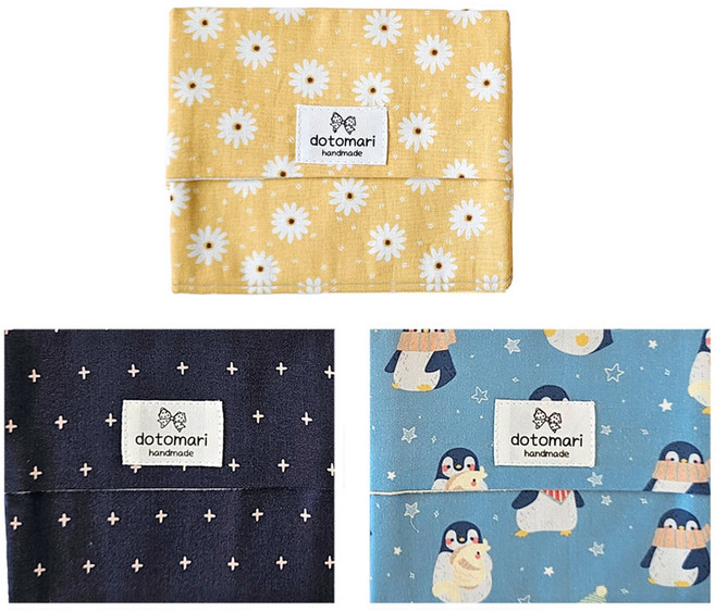 도토마리 핫팩 파우치 3종세트 일반, 혼합색상, 1세트