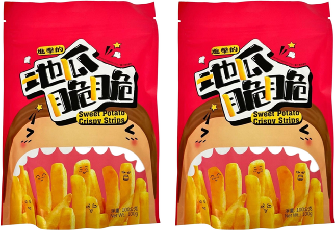 六福 地瓜脆條, 100g, 2包