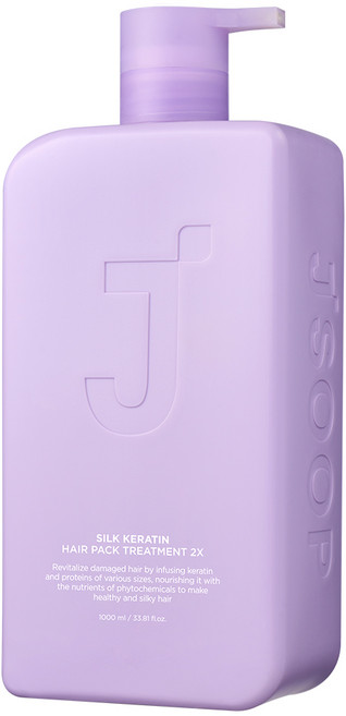 제이숲 실크 케라틴 헤어팩 트리트먼트 2X, 1L, 1개