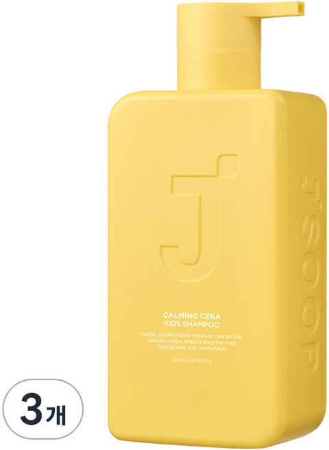 제이숲 카밍세라 키즈 샴푸 청사과향, 3개, 500ml