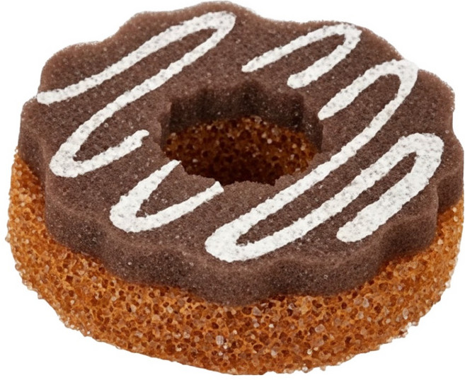 KEYTOSS 詰朵斯 烘焙幸福生活 耐用洗淨力餐具清潔海綿 CK777-6 10.7*3cm 甜甜圈, 1入, 1個