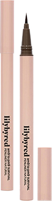 lilybyred 暮光持久眼線液筆 1g, 02 Ash Brown, 2支