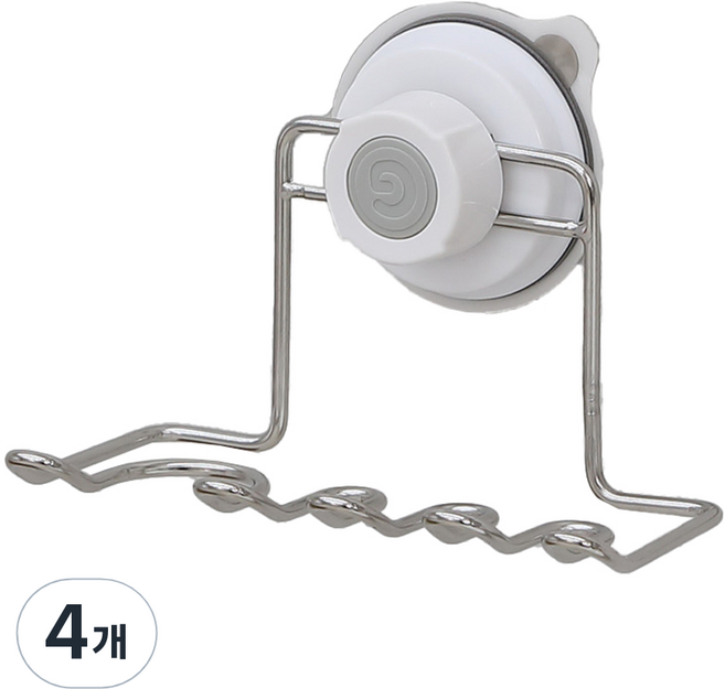 글라스터 칫솔 면도기걸이, 혼합색상, 4개