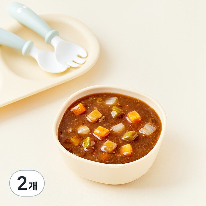 킨더가든 한우 야채 하이라이스, 130g, 2개