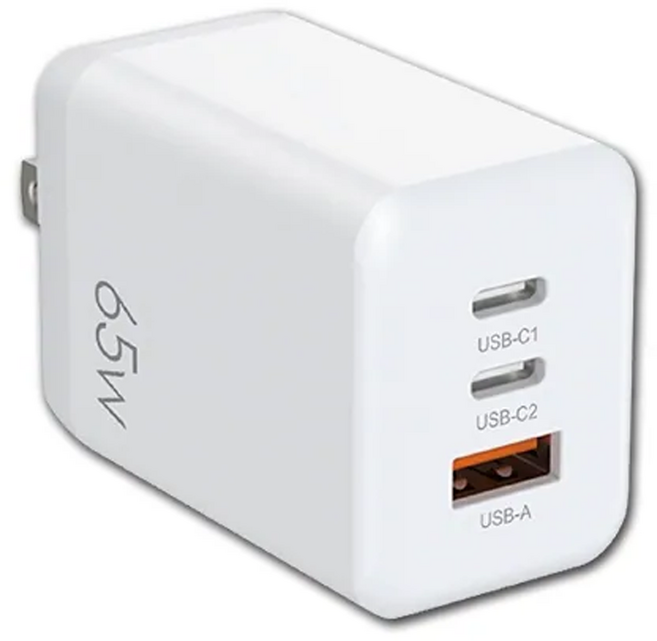 HONG JIN 宏晉 65W 超級快電源供應器, 白色, 1個