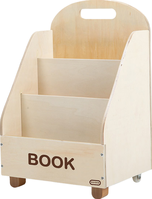 todolibro 3層木製書架, 木頭色