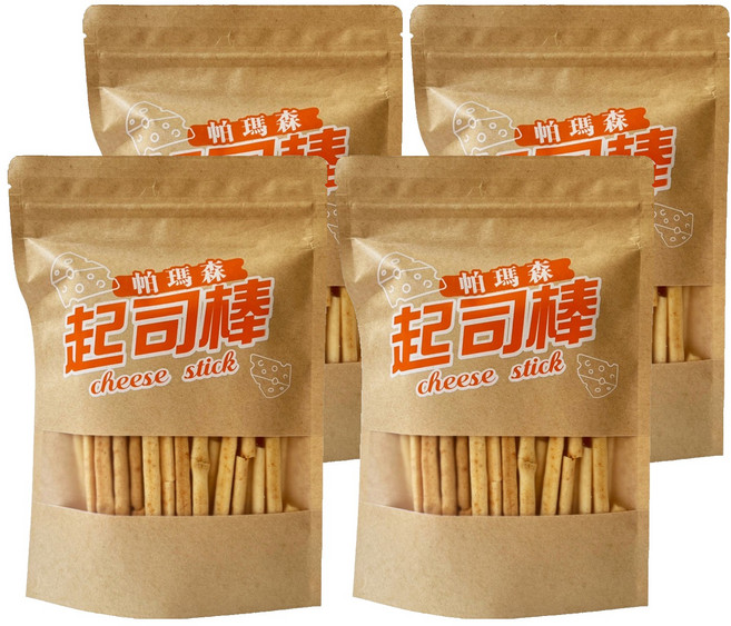 軒旺 帕瑪森起士棒, 4包, 100g