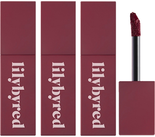 릴리바이레드 로맨틱 라이어 무스 틴트, #06 블루베리 머랭인척, 3.9g, 3개