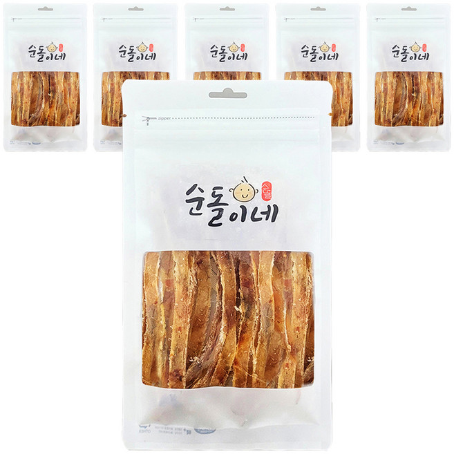 순돌이네 순살 구운 아귀스틱, 6개, 70g