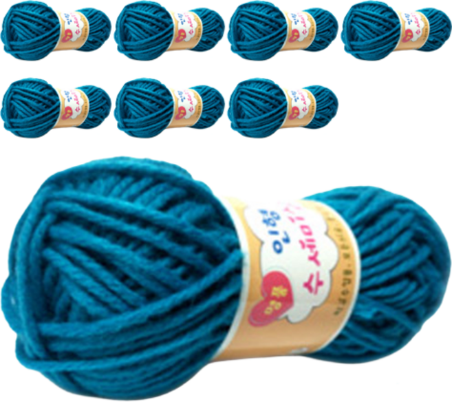 행복뜨기 인형 수세미 아크릴실, 133파스텔퍼플, 8개