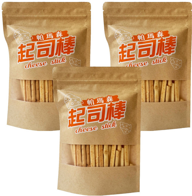 軒旺 帕瑪森起士棒, 3包, 100g