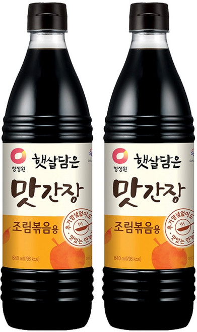 햇살담은 맛간장 조림볶음용, 840ml, 2개