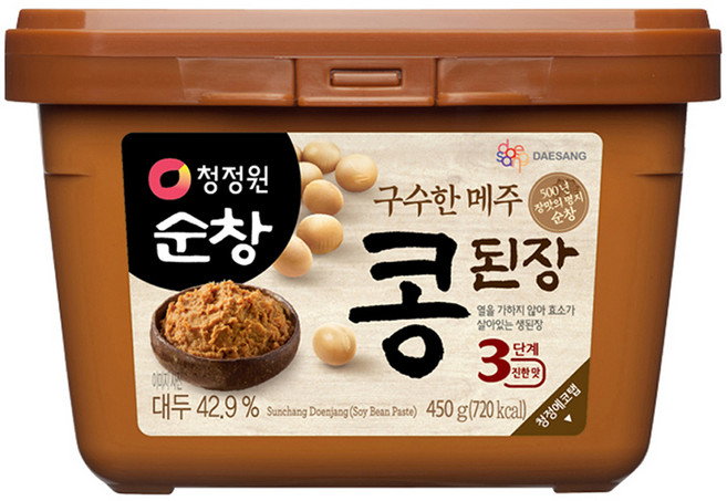청정원순창 구수한 메주 콩된장, 450g, 1개