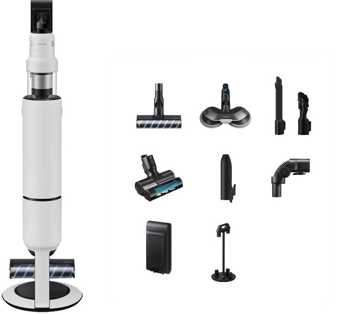 삼성전자 Bespoke 제트 AI 청소기 400W 침구브러시 패키지 고객직접설치, 새틴 그레이지, VS90F40CRG