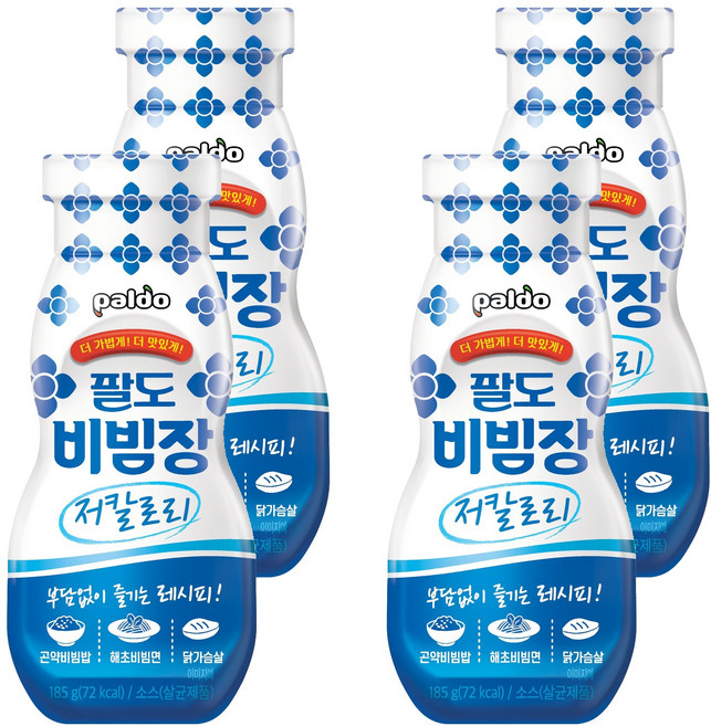 팔도 비빔장 저칼로리, 185g, 4개