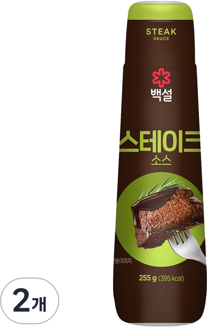 백설 스테이크 소스, 255g, 2개