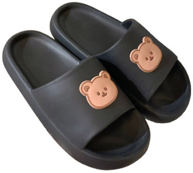 도림 남여공용 말랑말랑 곰돌이 안전확인 고급EVA 미끄럼방지 실내 구름 슬리퍼