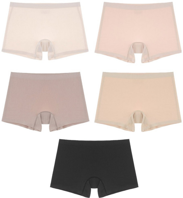 시크릿랩 여성용 올데이 네모팬티 5종 세트