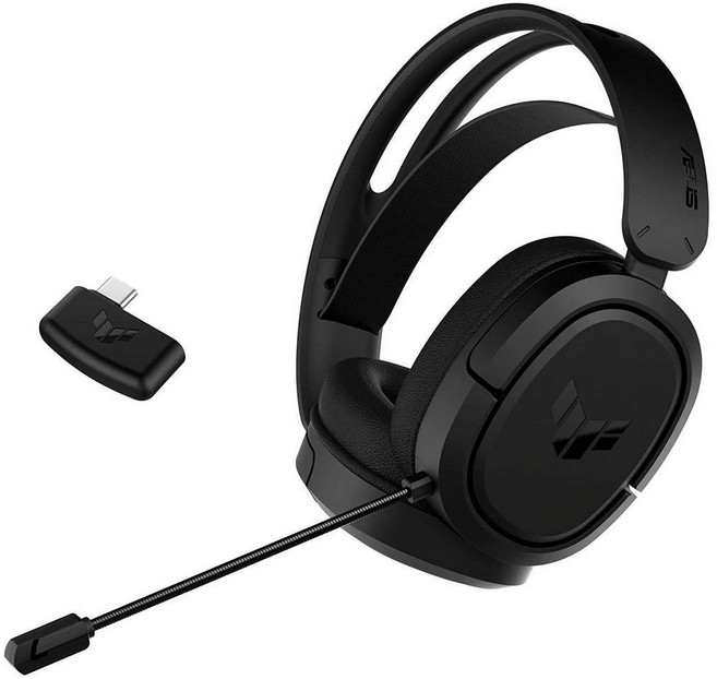 ASUS 華碩 TUF Gaming H1 Wireless 無線電競耳麥, Black, TUF GAMING H1 WL