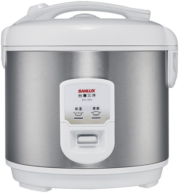 SANLUX 台灣三洋 電子鍋 10人份, ecj-10ta, 銀色