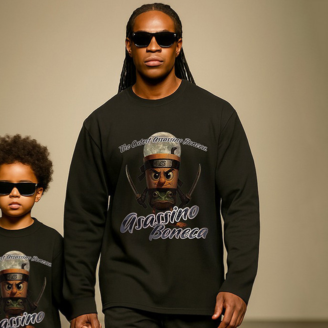 Little rabbit 義大利 Brainrot 親子長袖T恤 Assassino