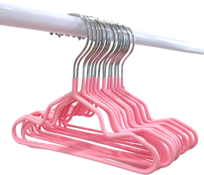 폴베아 논슬립 애견 미니 옷걸이 핑크, 20개