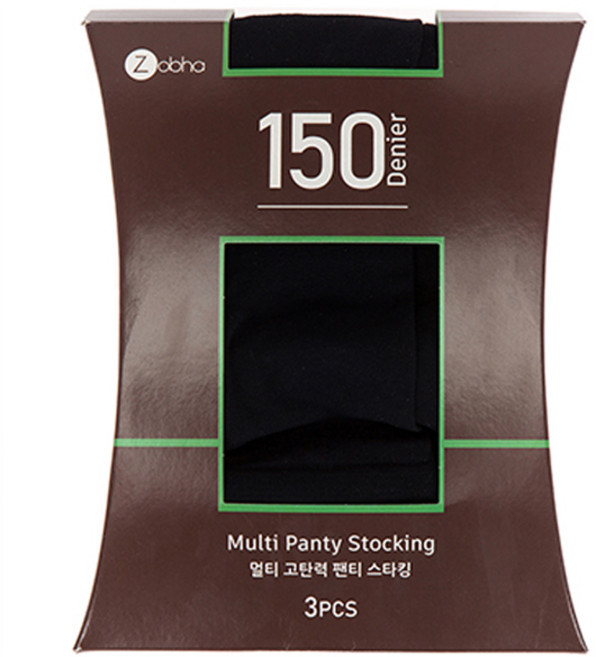 조브하 국내산 고탄력 힙업 150D팬티스타킹 3P 유발
