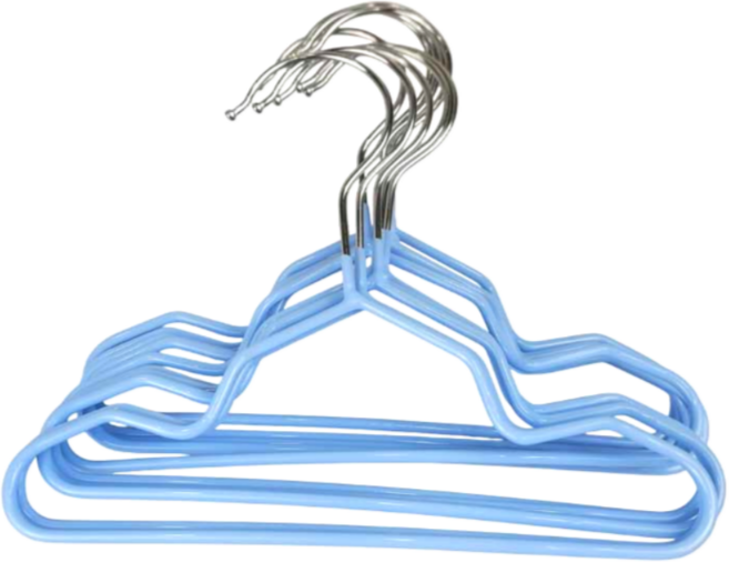 폴베아 논슬립 애견 미니 옷걸이 블루, 10개