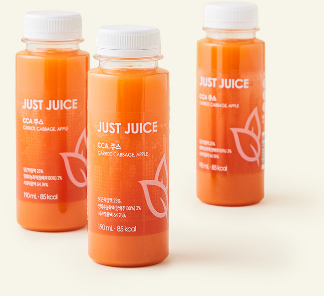 CCA 주스, 190ml, 3개