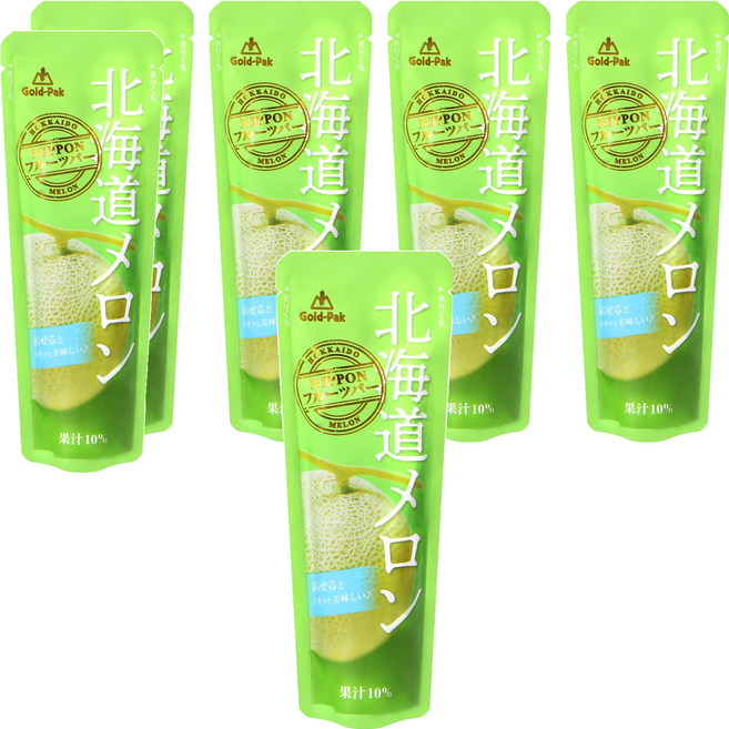 Gold-Pak 風味果汁棒 北海道哈密瓜, 80g, 6包
