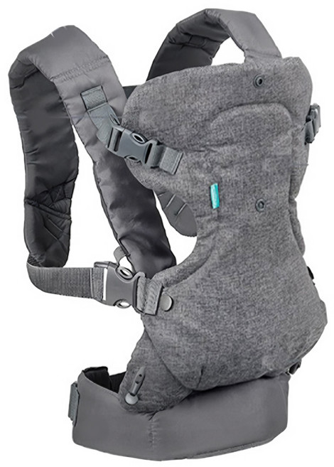 AHOYE 4in1可調式新生兒揹巾, 灰色