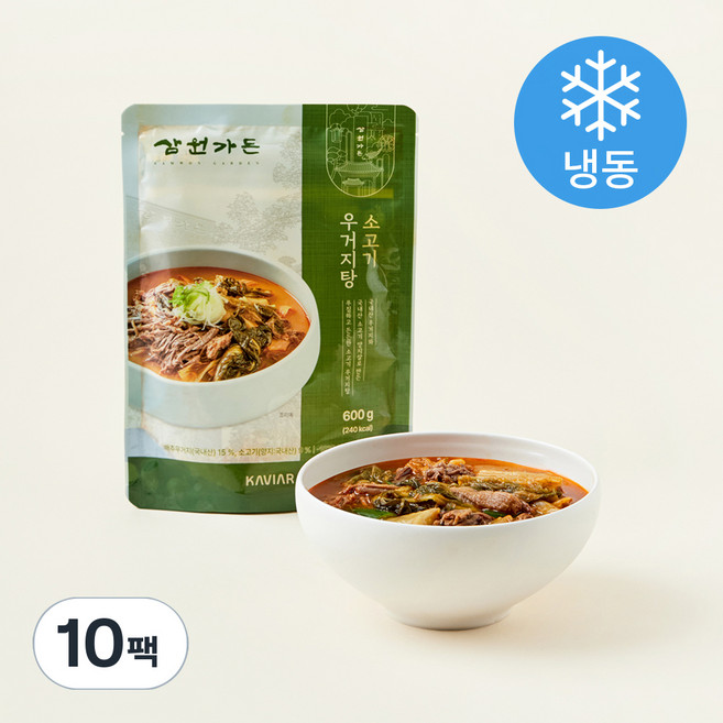삼원가든 소고기 우거지탕 (냉동), 600g, 10팩