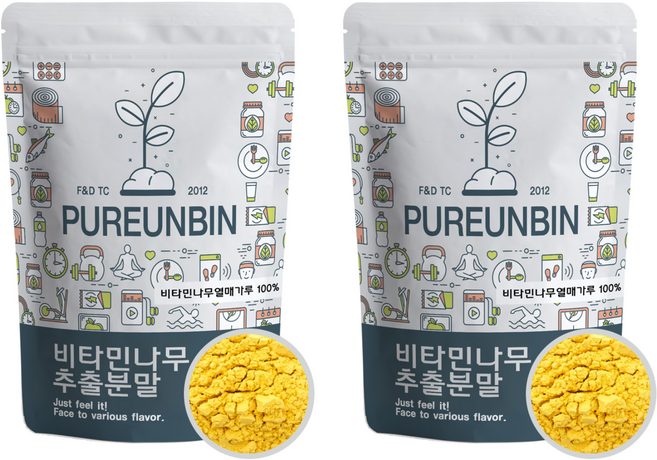 푸른빈 비타민나무열매 추출 분말 가루, 2개, 300g