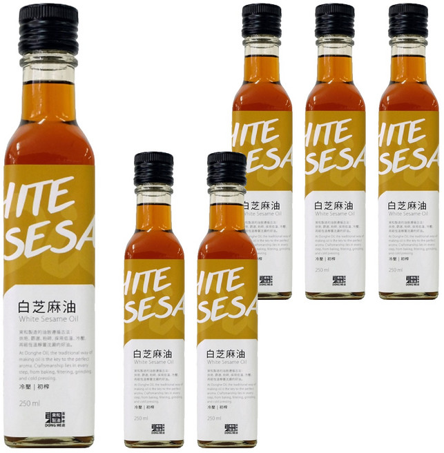 東和製油 白芝麻油, 250ml, 6瓶