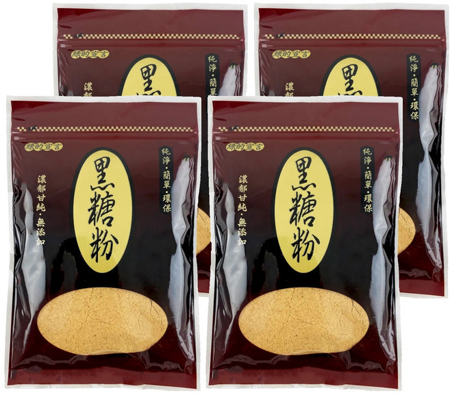 綠的宣言 黑糖粉, 250g, 4入