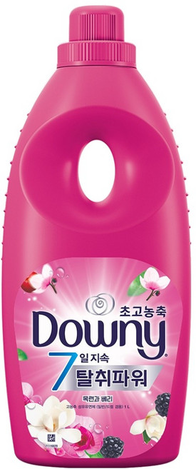 다우니 7일지속 탈취파워 초고농축 섬유유연제 목련과 베리향 본품, 1L, 1개