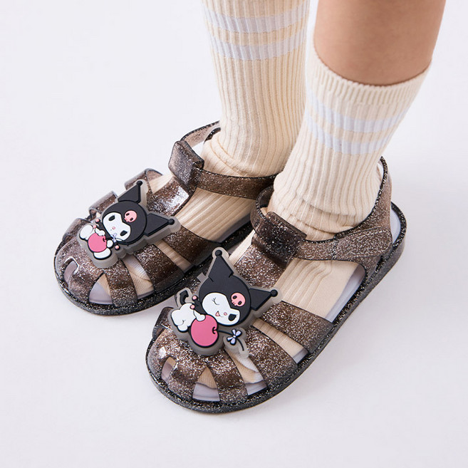 슈펜키즈 여아용 산리오 라이팅 피셔맨 젤리 샌들 HPKV1FS61Q