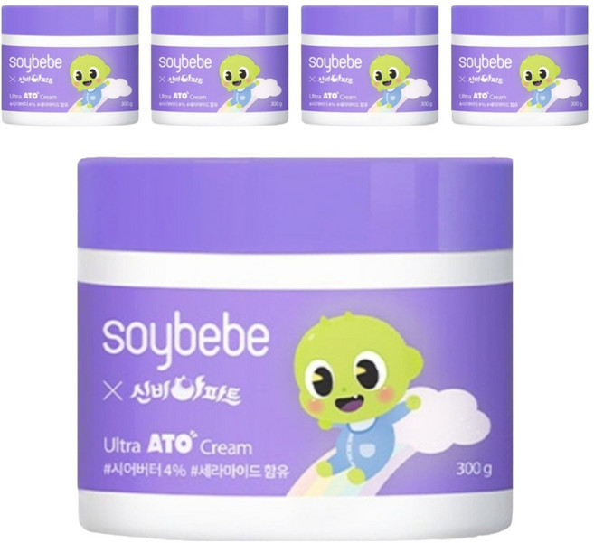 소이베베 유아용 울트라 아토 크림, 300g, 5개