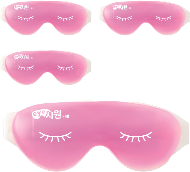 DH메디케어 아이시원해 아이마스크 핑크, 1개입, 4개