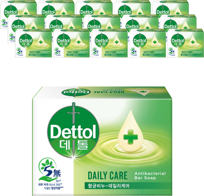 데톨 향균비누 데일리케어, 100g, 16개입