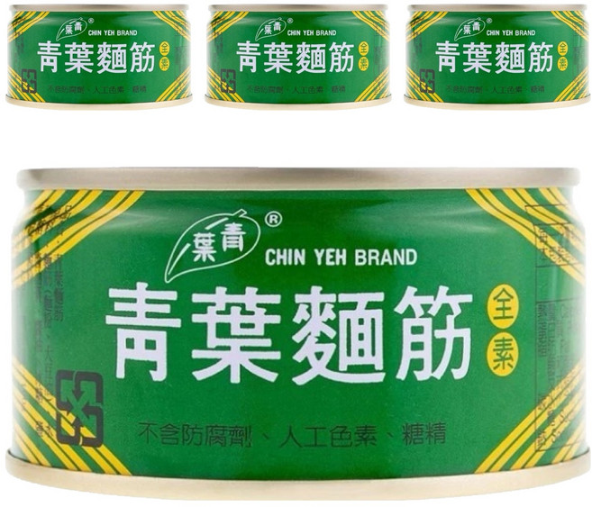 青葉 麵筋, 120g, 4罐