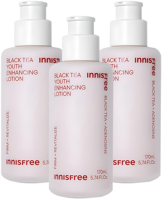 이니스프리 New 블랙티 유스 인핸싱 탄력 로션, 170ml, 3개