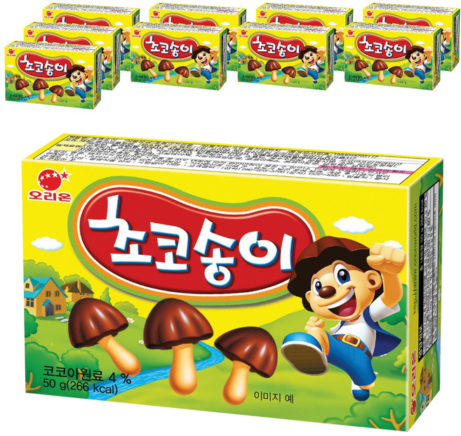 초코송이, 50g, 10개