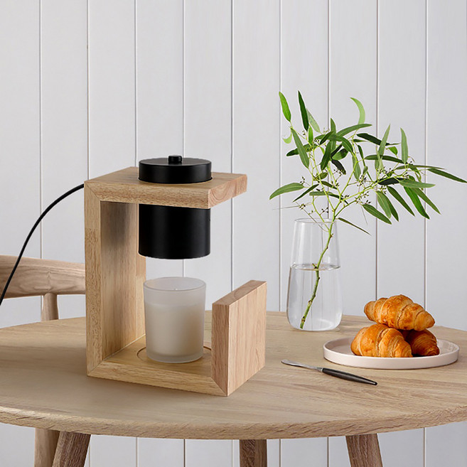 森系融蠟燈 調光款 2kg, 黑色